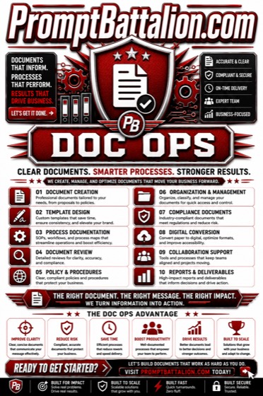 PromptBattalion Doc Ops — what we do